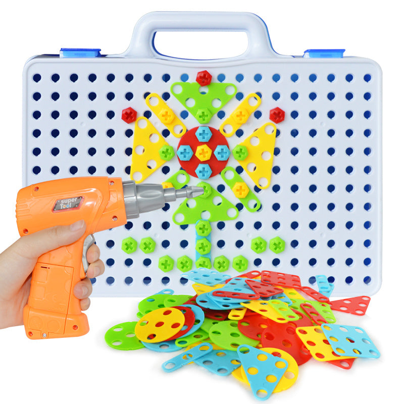 151-Piece Electric Drill Building Set - STEM Construction Toy for Kids Ages 3-9