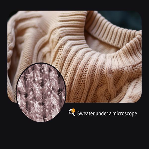 Portable kids microscope with built-in LED illumination for nature exploration
